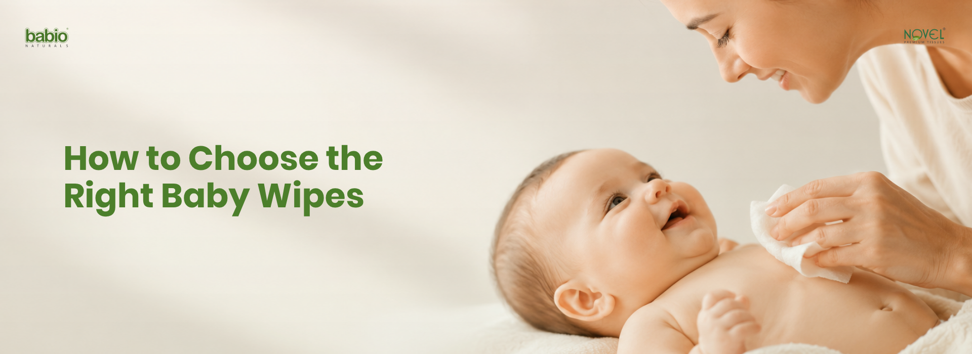 Parent reading a baby wipes pack, choosing the right wipes by ingredients