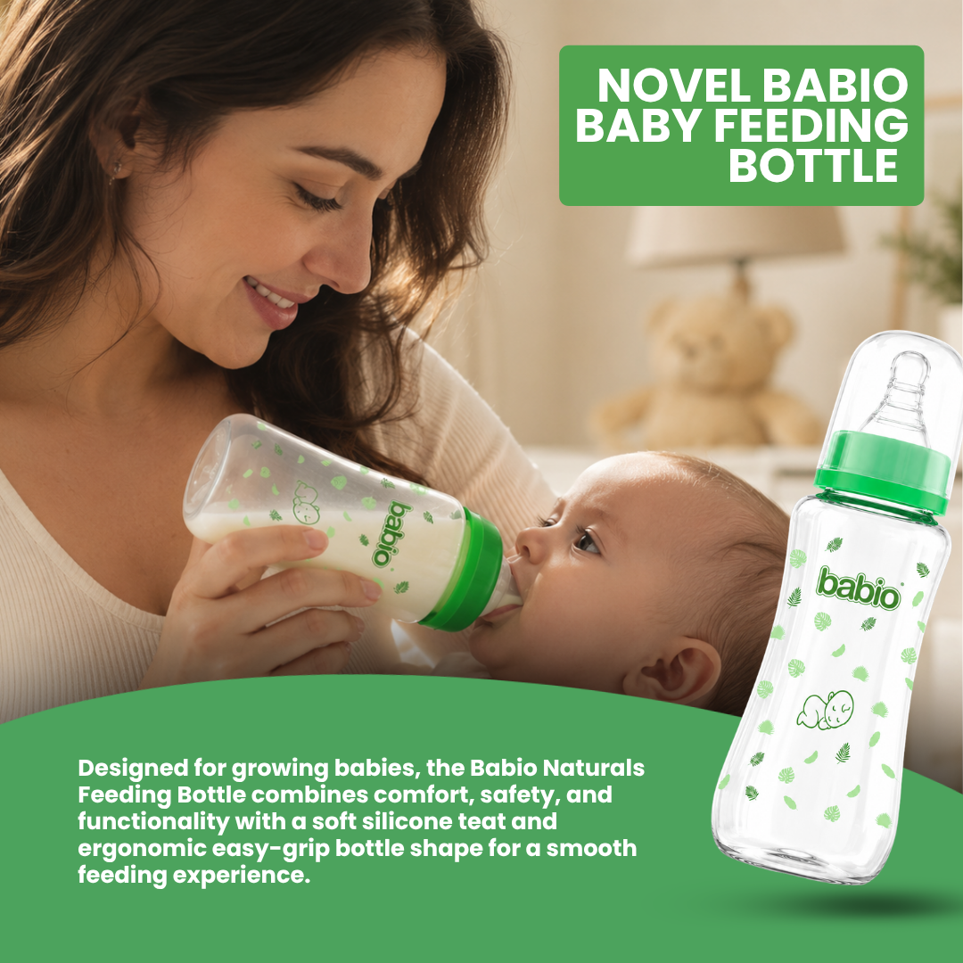 Novel Babio Anti-Colic Baby Feeding Bottle | 250ml (Pack of 2)