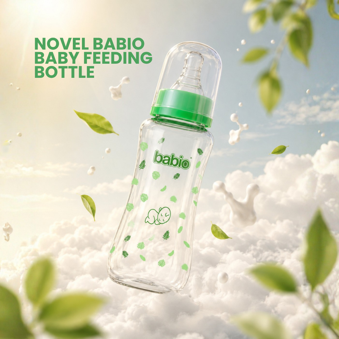 Novel Babio Anti-Colic Baby Feeding Bottle | 250ml (Pack of 2)