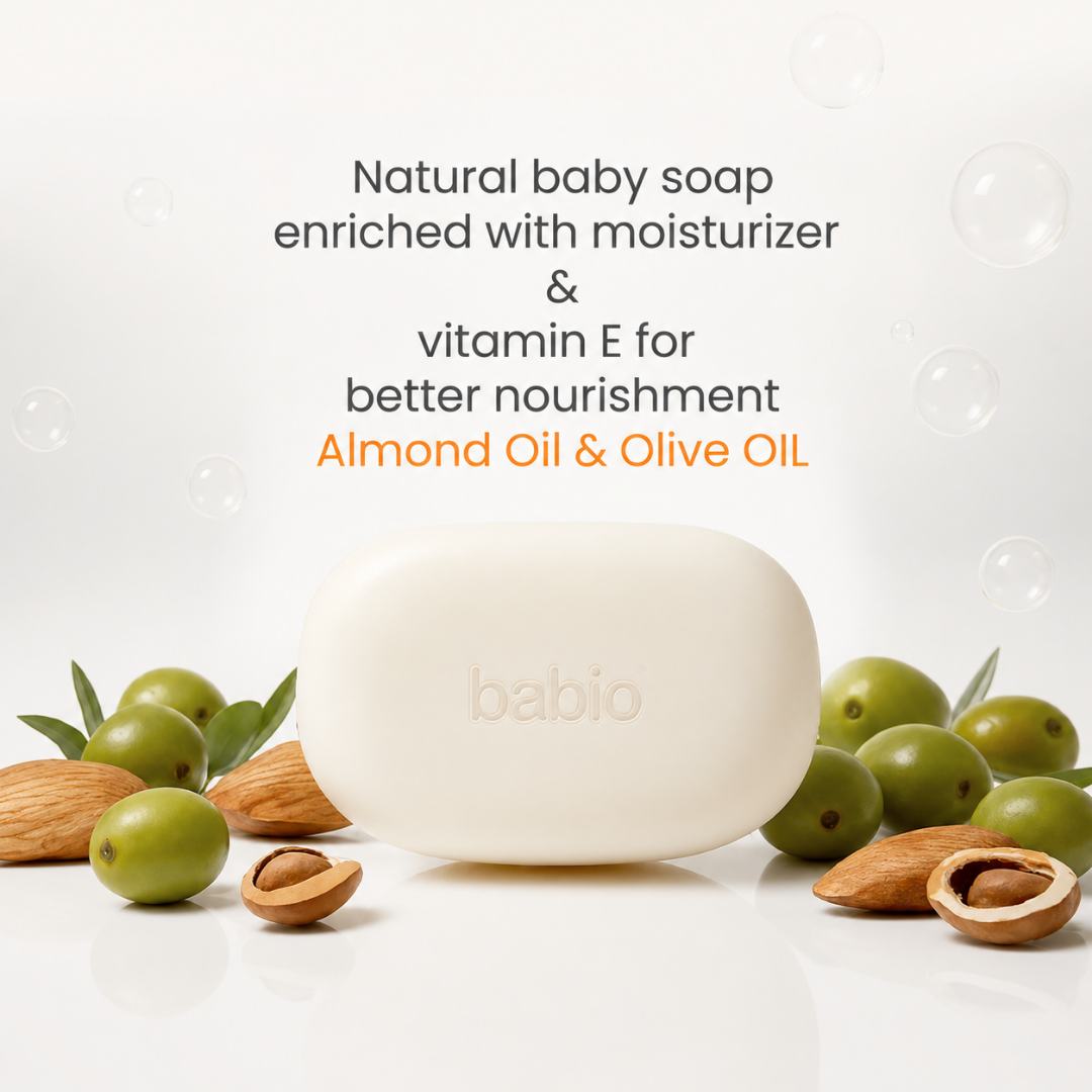 Novel Babio Baby Soap – Almond & Olive Oil | 75g | Buy 3 Get 1 Free