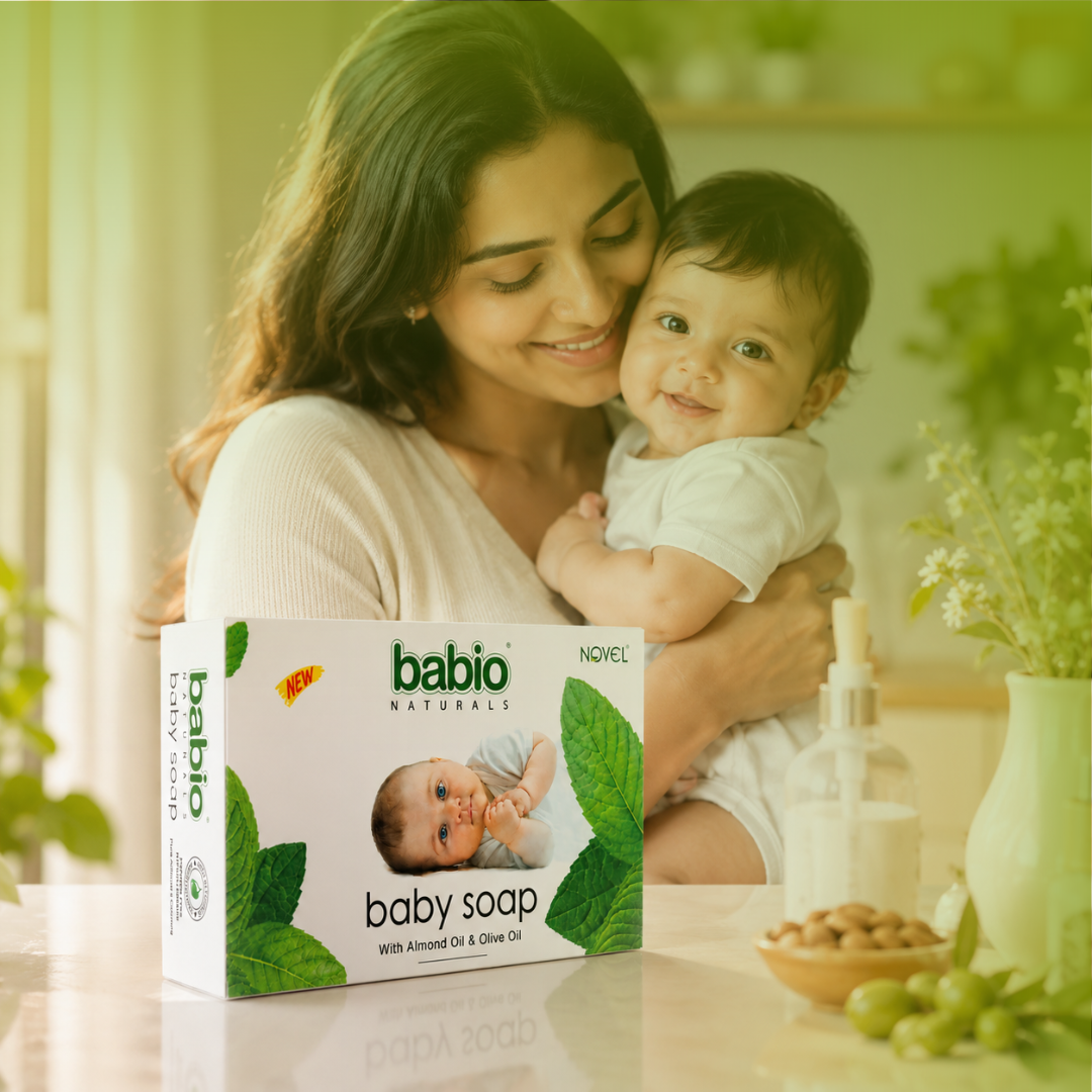 Novel Babio Baby Soap – Almond & Olive Oil | 75g | Buy 3 Get 1 Free