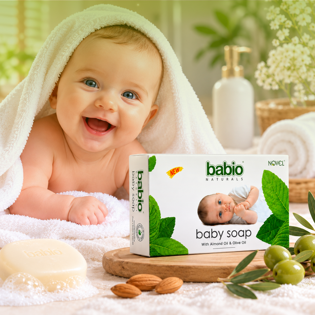 Novel Babio Baby Soap – Almond & Olive Oil | 75g | Buy 3 Get 1 Free