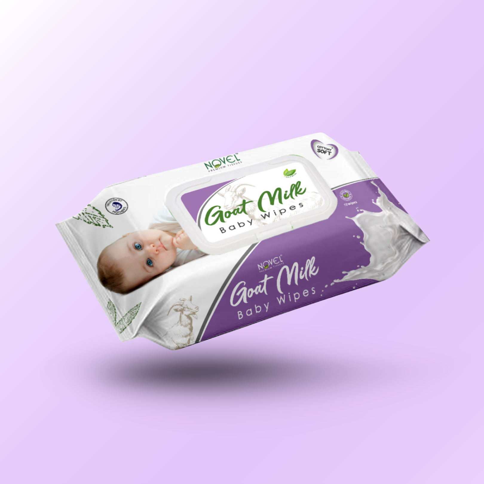 Novel Babio Goat Milk Wipes – India's First | 72 Wipes