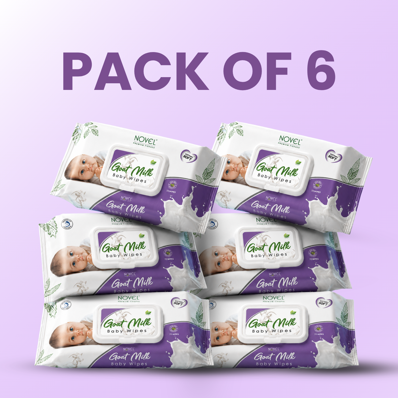 Novel Babio Goat Milk Wipes – India's First | 72 Wipes
