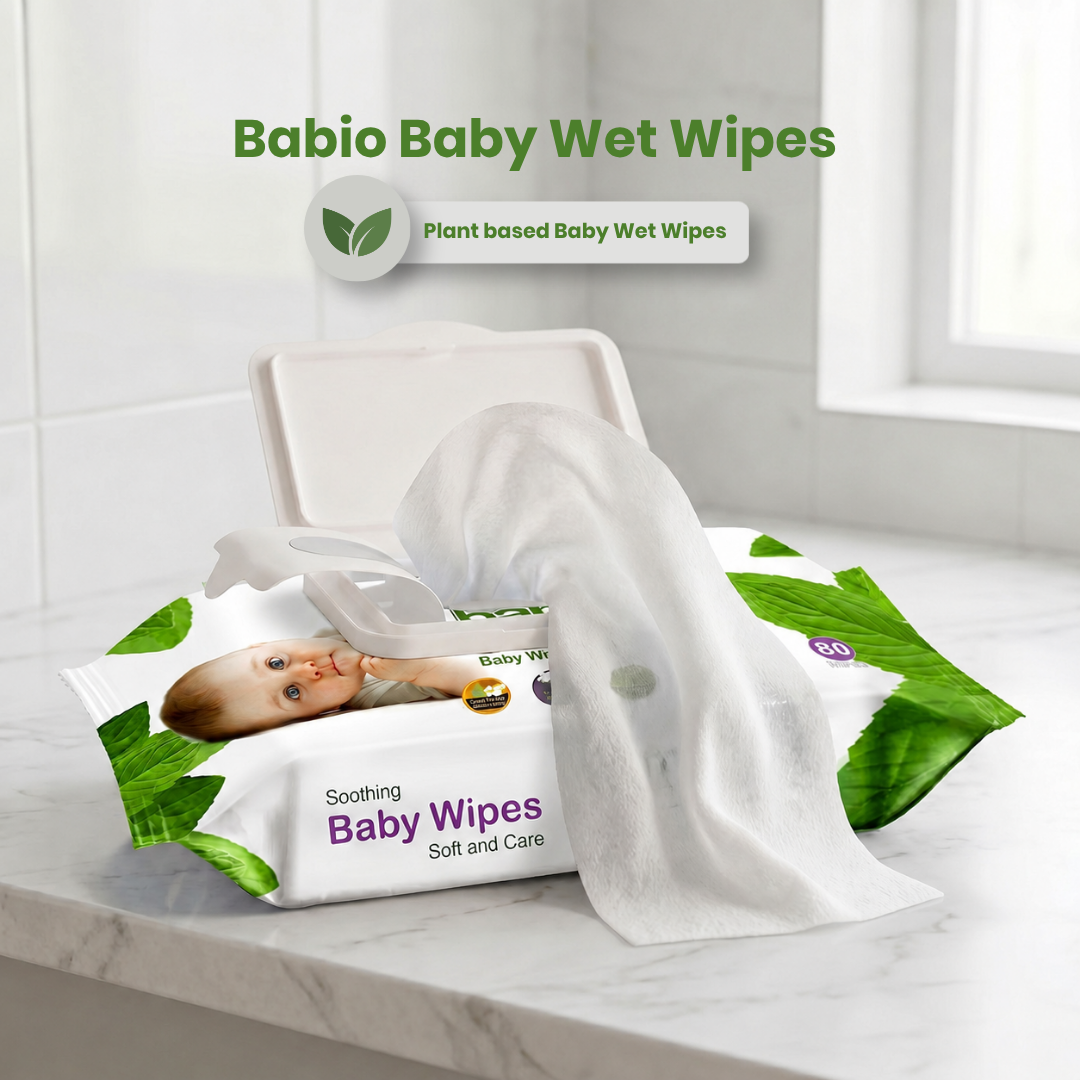 Novel Babio Baby Wipes with Lid | Aloe Vera & Chamomile | 72 Wipes (Pack of 3) – Gentle Cleansing, Moisturizing Care | Soft, Alcohol-Free & Skin-Friendly | Buy 3 Get 3