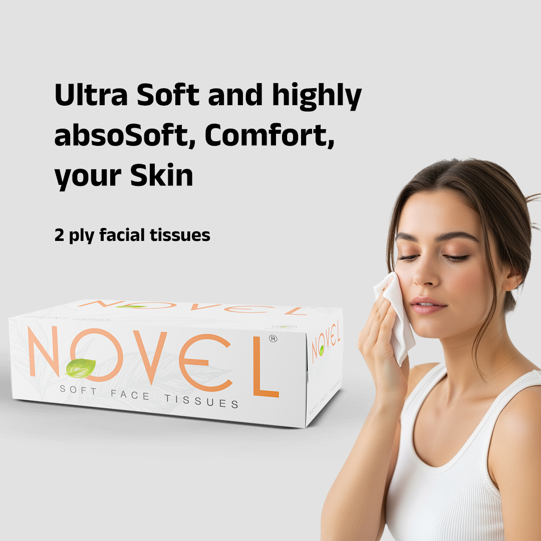 Novel Facial Tissues 2-Ply | Soft Touch, Strong & Convenient Pack