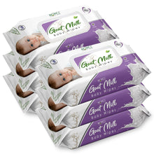 Babio Premium Goat Milk Baby Wipes Lid Pack | Deeply Moisturizing & Gentle – 72 Wipes (Pack of 6 )