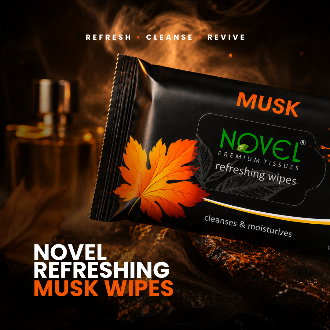 Novel Refreshing Wet Wipes – Musk | 25 Wipes | Buy 5 Get 5 Free