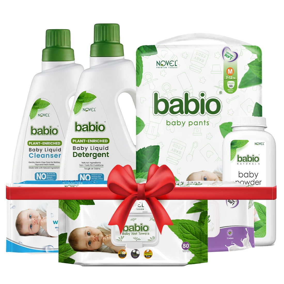 Novel Babio Smart Baby Care Combo | Complete Daily Hygiene Kit