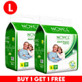 Novel Adult Diaper Super Dry Wrap Style L (10 Pieces) – High Absorbency, Leak Protection, Odour Control | Soft & Skin-Friendly, Adjustable Fit | Unisex Adult Diapers | Buy 1 Get 1