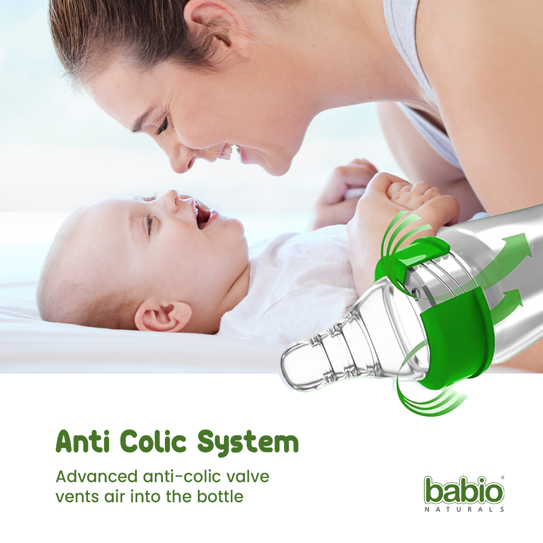 Novel Babio Baby Feeding Bottle – 250 ml | Slim Neck, Easy Grip & Safe Feeding