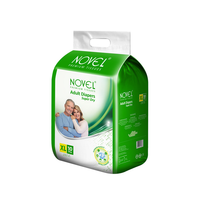 Novel Adult Diaper Super Dry – Wrap Style  | Unisex |  Size XL