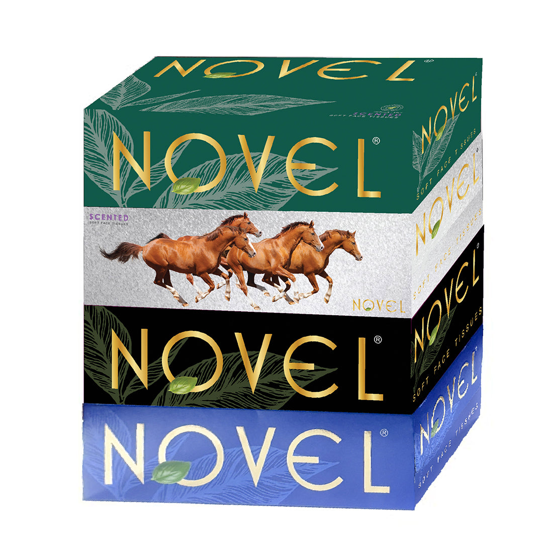 Novel Scented Facial Tissues | Soft Touch with Refreshing Fragrance (Pack of 4)