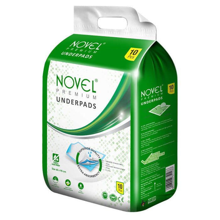 NOVEL Adult Absorbent Disposable Under Pads | Sweat & Bed Protection Pads – 10'S