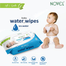 Babio Premium Baby Water Wipes Lid Pack | Deeply Moisturizing & Gentle – 72 Wipes (Pack of 2)