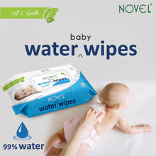 Babio Premium Baby Water Wipes Lid Pack | Deeply Moisturizing & Gentle – 72 Wipes (Pack of 2)