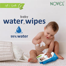 Babio Premium Baby Water Wipes Lid Pack | Deeply Moisturizing & Gentle – 72 Wipes (Pack of 2)