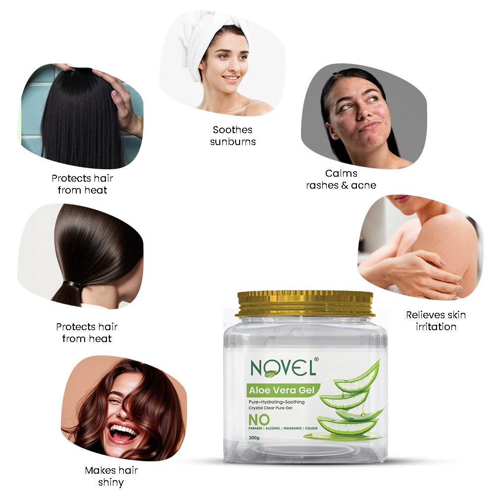 Aloe Vera Gel for Skin and Hair - 200ml