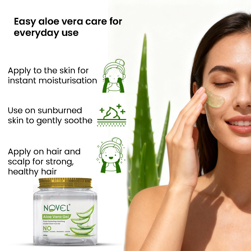 Aloe Vera Gel for Skin and Hair - 200ml