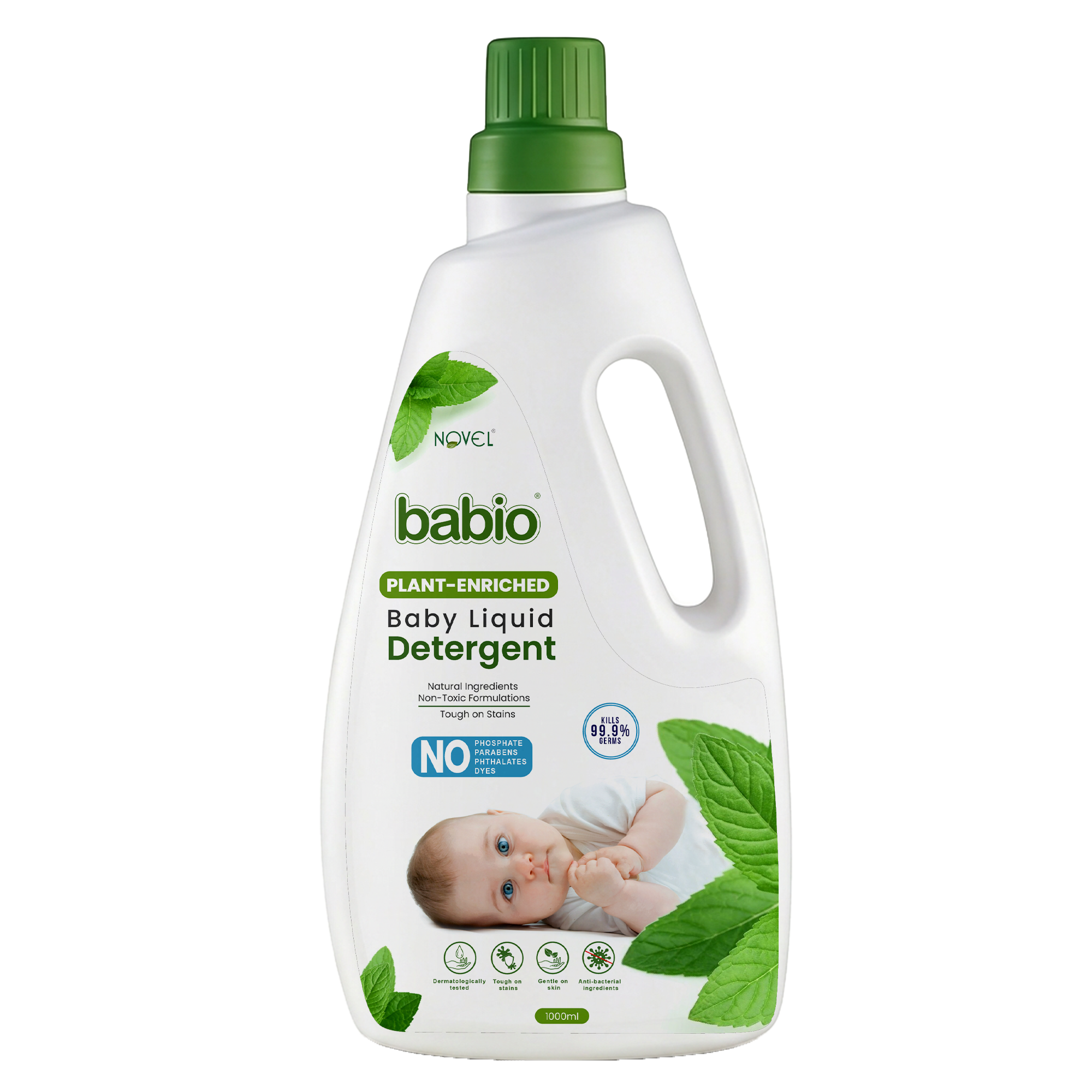 Novel Babio Baby Liquid Detergent | Plant Enriched | 1000ml