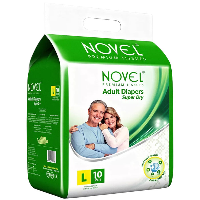 Novel Adult Diaper Super Dry – Wrap Style  | Unisex |  Size L