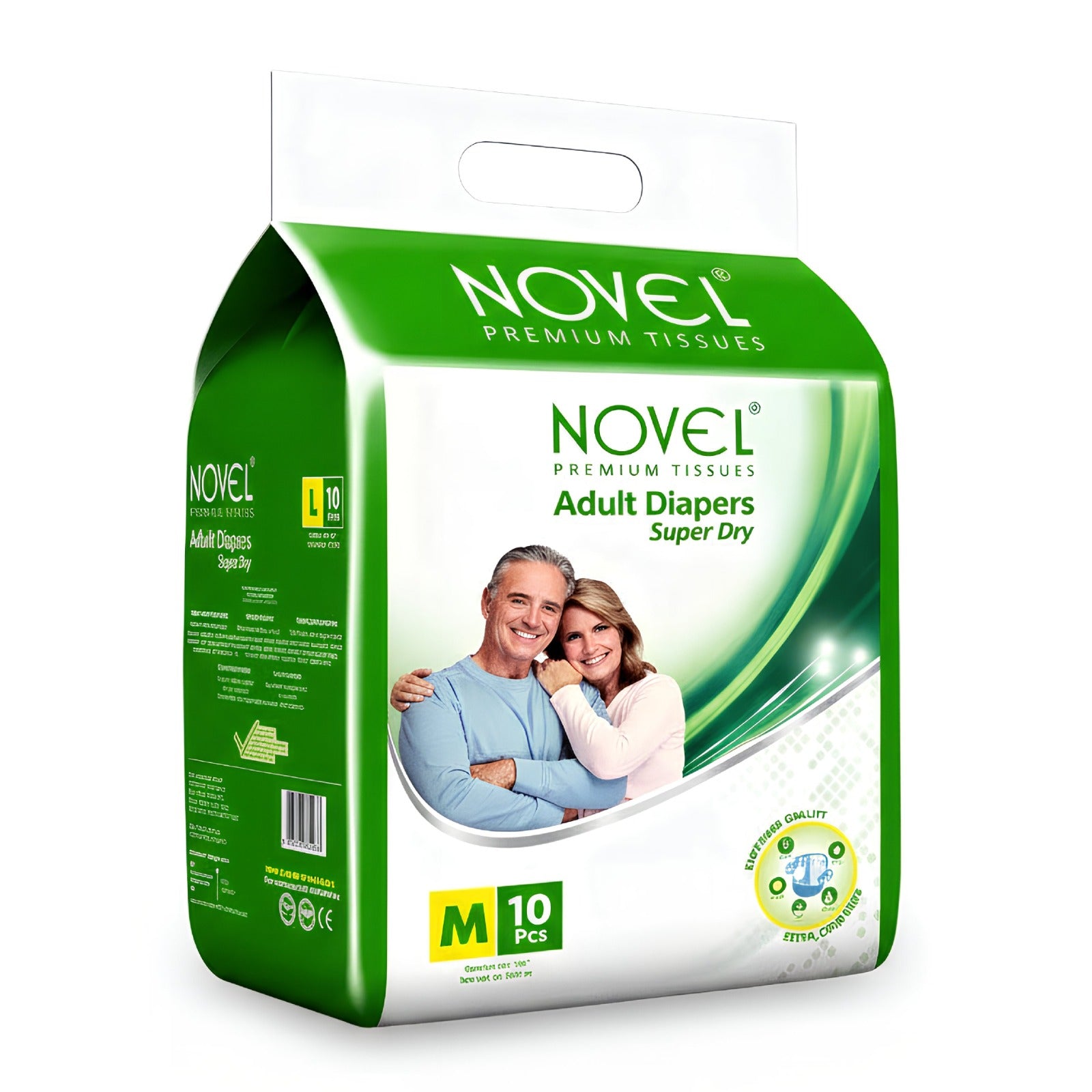 Novel Adult Diaper Super Dry – Wrap Style  | Unisex |  Size M