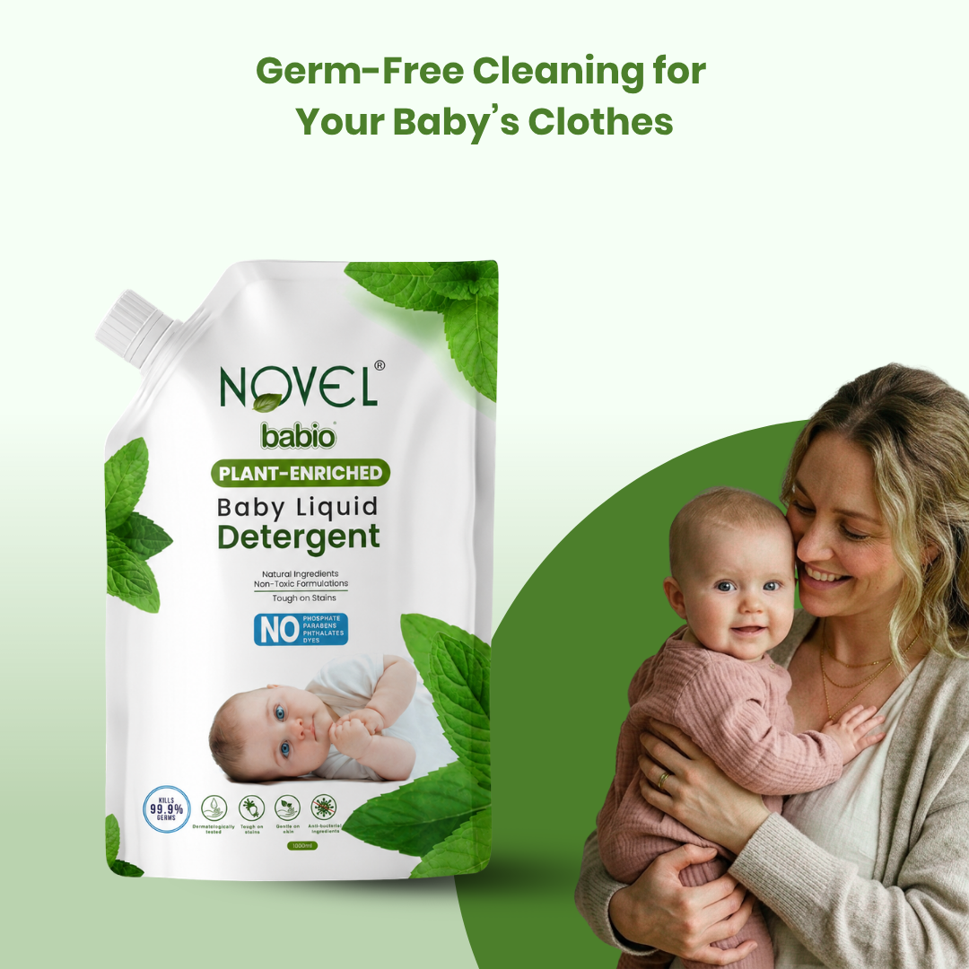 Novel Babio Baby Liquid Detergent Refill – Plant-Enriched (1L)