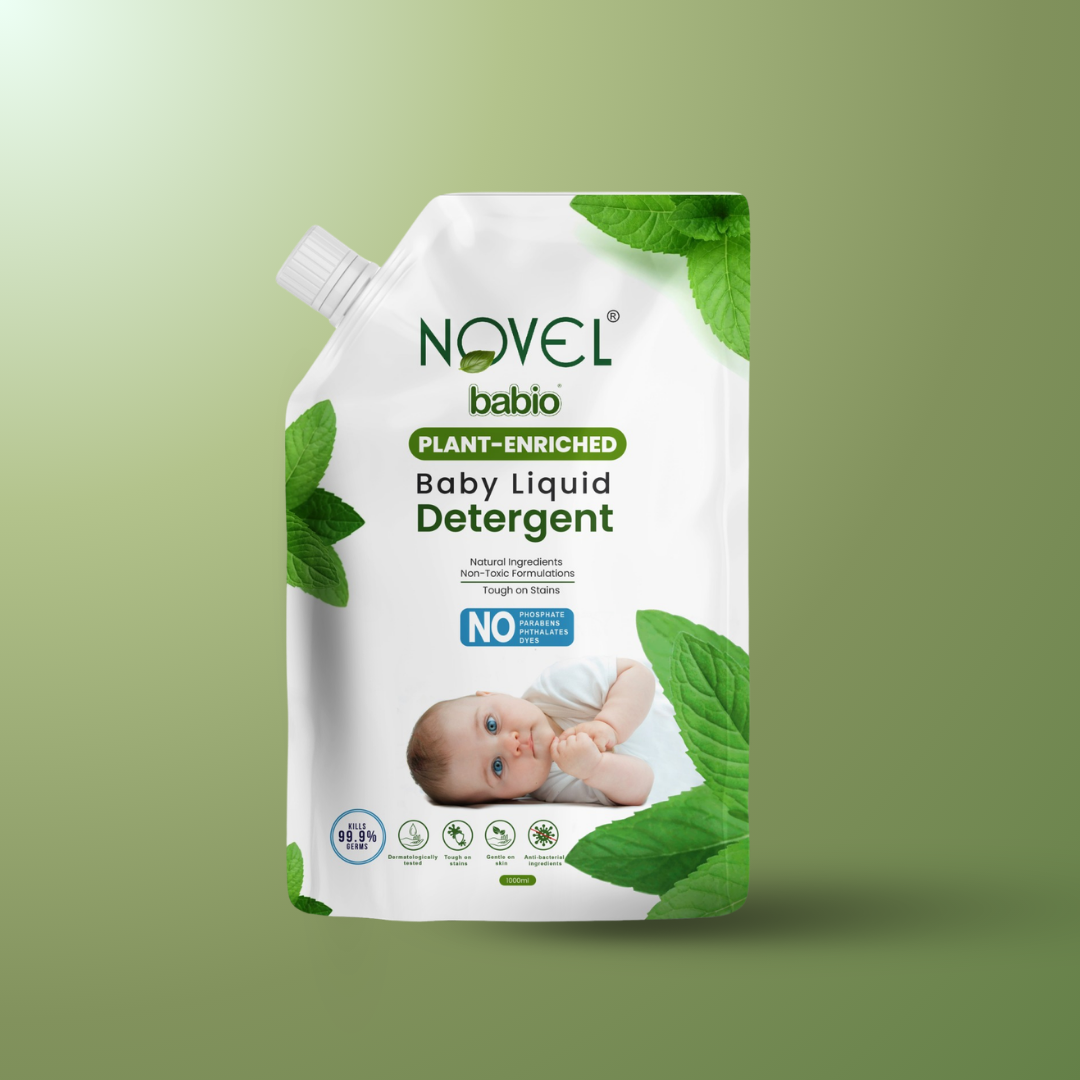 Novel Babio Baby Liquid Detergent Refill – Plant-Enriched (1L)
