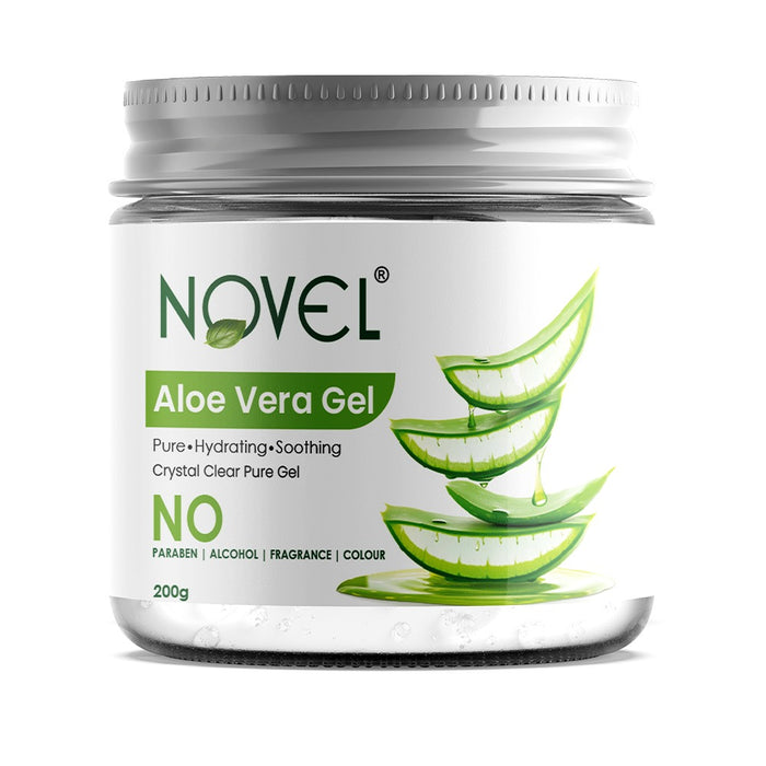 Novel Aloe Vera Gel for Face, Skin & Hair | Deep Hydration & Moisturizing – 200 ml