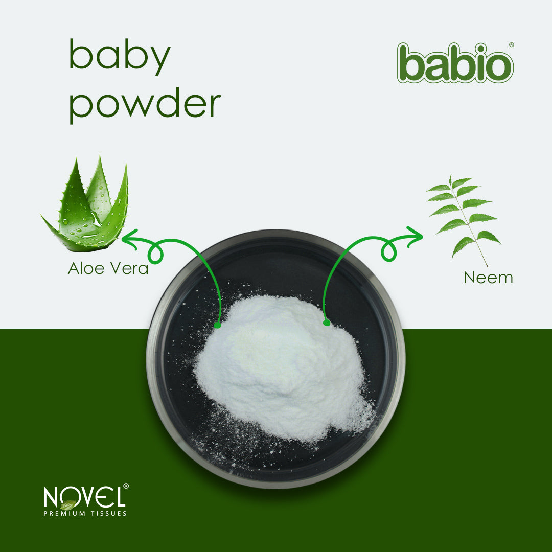 Novel Babio Baby Powder with Aloe Vera & Neem