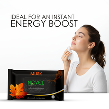 Novel Refreshing Wet Wipes | Alcohol-Free, Aqua Glycerine with Musk Fragrance