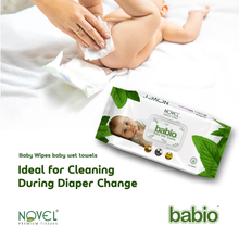 Babio Soft Cleansing Baby Wipes Lid Pack | Contains Aloe Vera & Chamomile Oil -72 Wipes pack of 3